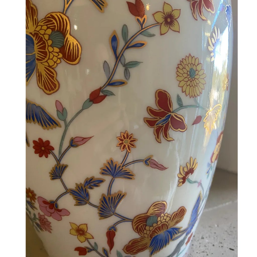 Vintage Limoges by Leonard Bernardaud Large Porcelain Covered Jar
