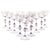 We present to you a unique and rare set of 12 cyclamen glass flutes. Made in Murano in the 1950s by Cenedese. It is almost...