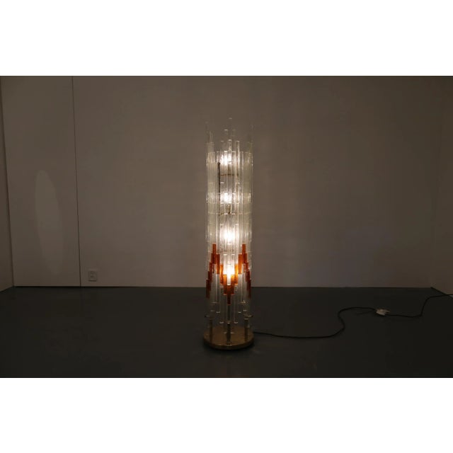 Italian Glass Floor Lamp from Poliarte, 1960s For Sale - Image 10 of 17