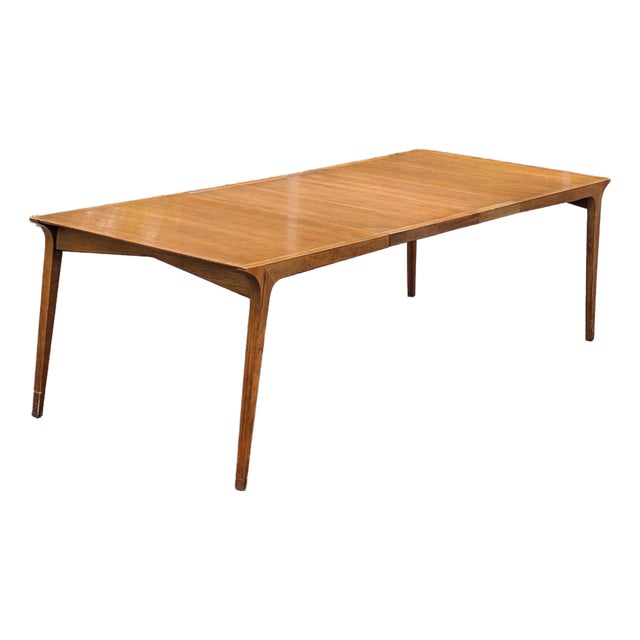 John Van Koert for Drexel Profile Mid Century 10 Person Dining Table For Sale