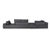 Lawrence Corner Sofa in Grey Fabric from Minotti For Sale - Image 9 of 13