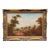 Late 19th to Early 20th Century Continental Pastoral Landscape, Signed Oil on Canvas, Carved Giltwood Frame For Sale