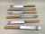 1940s Mid-Century Modern Joseph Rodgers & Sons Dinner Knives Set 6 - Stainless With Bakelite Handles For Sale - Image 4 of 4