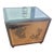 Mid 20th Century Vintage Mirrored Box With Etched Japanese Goldfish Design For Sale