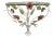 Italian Floral Tole Hanging Shelf For Sale