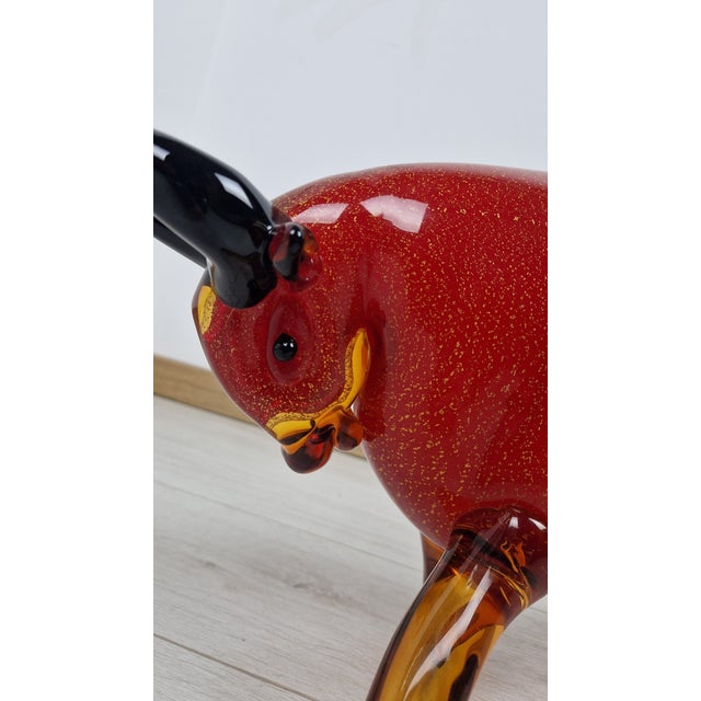 Elio Schiavon, Bull Model, 1980s, Murano Glass For Sale - Image 15 of 18