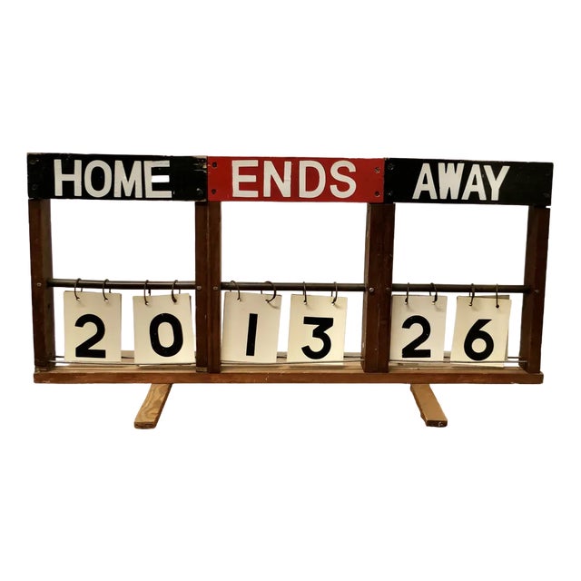 Village Cricket Score Board, 1950s For Sale