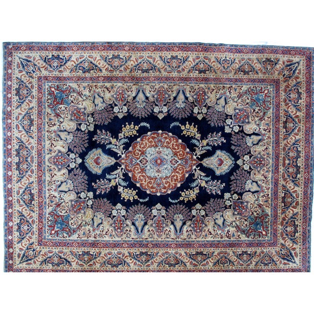 This is an Authentic genuine hand made very fine antique Persian Tabriz -