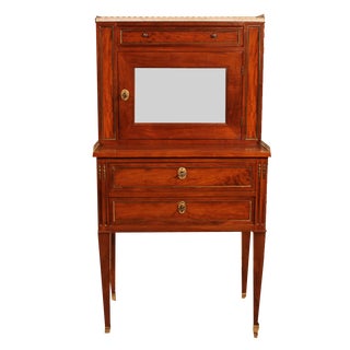 Louis XVI Happiness of the Day Secretary in Mahogany For Sale