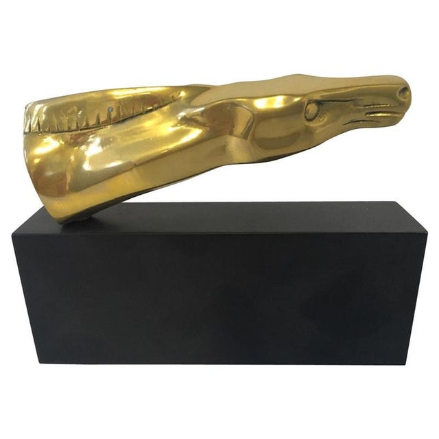 Roberto Nanut, Postmodern Abstract Sculpture of Horse Head, 1981, Bronze For Sale - Image 15 of 15