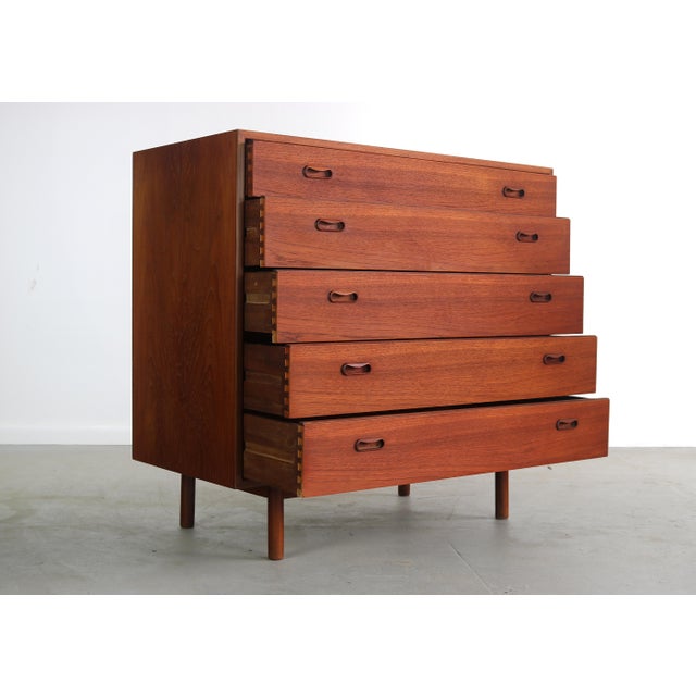 Peter Hvidt and Orla Mølgaard-Nielsen 1960s Peter Hvidt & Orla Mølgaard Nielsen Tall Boy Dresser For Sale - Image 4 of 7