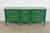 A gorgeous French Regency Louis XVI style long dresser or credenza By Thomasville USA, Circa 1960s Green lacquered carved...