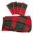 Vintage Red Green Plaid Tartan Round Tablecloth & 4 Napkins Styled After Ralph Lauren Christmas For Sale