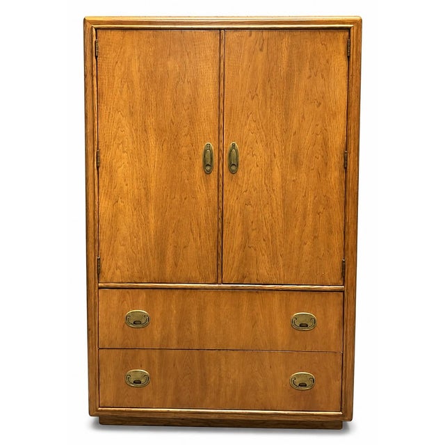 John Cameron Mid-Century Campaign Style Dresser by Stanley Furniture John Cameron For Sale - Image 4 of 6