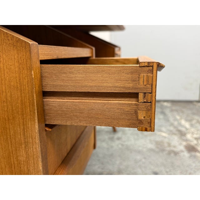Gunnar Nielsen for Tiebergaard Teak Desk Modern Teak Desk, Mid 20th Century. For Sale - Image 12 of 12