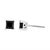 Contemporary .925 Sterling Silver 3.00 Cttw Princess-Cut Square Black Diamond Classic 4-Prong Stud Earrings with Screw Backs For Sale - Image 3 of 5