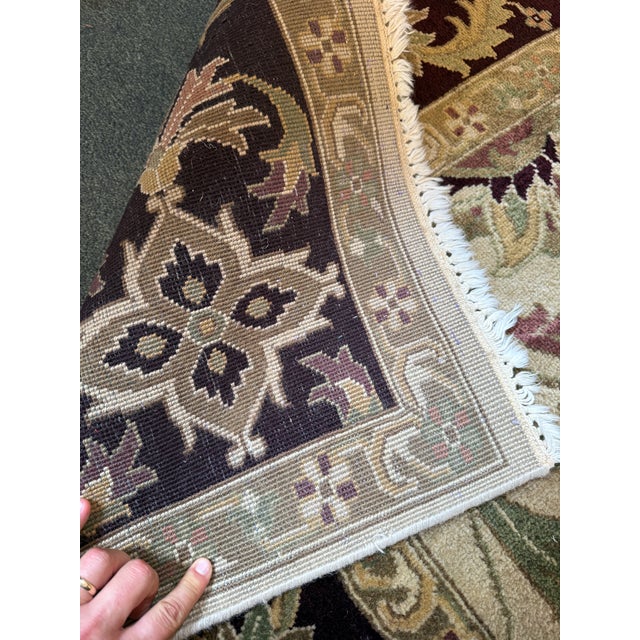 Black 7ft 10in X 9ft 11in Hand Knotted Area Rug For Sale - Image 8 of 18