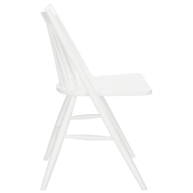 19"H Spindle Dining Chair in White - a Pair For Sale - Image 4 of 11