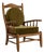 Oak Brutalist Armchair, Antique, France, Circa 1970 For Sale