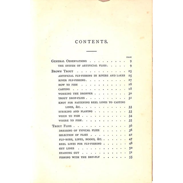 "Fly-Fishing and Worm-Fishing for Salmon, Trout and Grayling" 1886 Cholmondeley-Pennell H. For Sale - Image 4 of 8