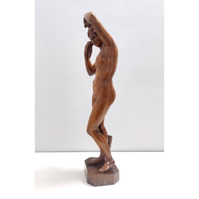 Modern Cantù Artist, Sculpture of Nude Woman, 1960s, Walnut For Sale - Image 3 of 16