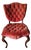 Vintage Velvet Side Chair For Sale