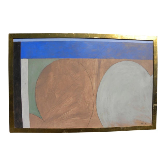 2001 Contemporary Modern Painting Signed WAHL, Framed For Sale