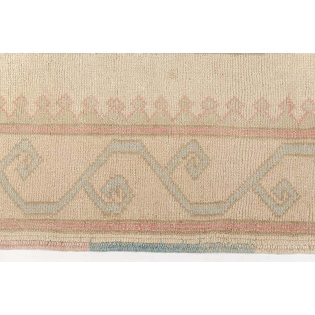 Mid 20th Century Distressed Turkish Rug in Soft Pink For Sale - Image 4 of 10