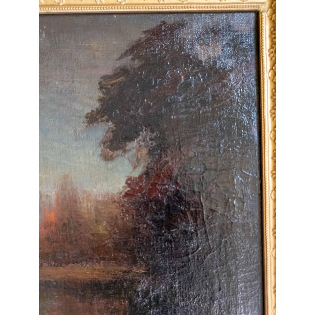 Green Early 20th Century American Tonalist Landscape Painting by George Burroughs Torrey For Sale - Image 8 of 16