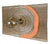 "Trottola Arancio" lamp by Pietro Meccani, 1996. Beautiful wall lamp in carved oak wood with orange painted parts. In the...