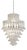 Large Murano Glass Saddle Chandelier, 1980s For Sale