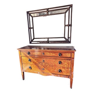 18th-Century Italian Wooden Inlay Dresser/Commode For Sale