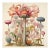 18" X 18" 'Flowers' Botanical Fine Art Print, 'Hortus Floridus' For Sale