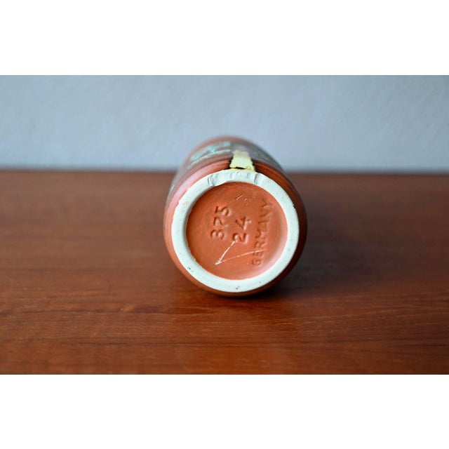 Tribal Ethnic Terracotta Soliflore Vase, West Germany, 1960s For Sale - Image 8 of 9