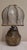 Mid-Century Belgian Table Lamp with Illuminated Painted Glass Base and Shade by T. De Klugger and Lamplove, 1950s, in Very...