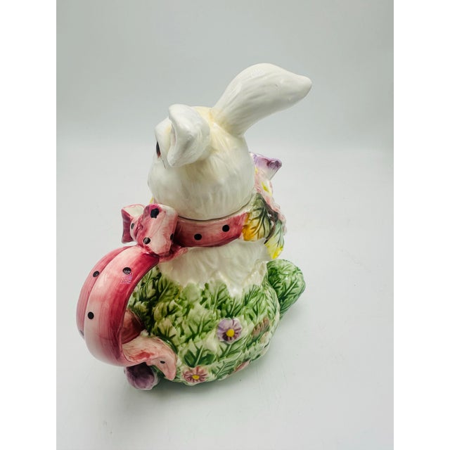 Ceramic Bunny in a Basket Pitcher | Chairish