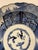 Antique Blue and White 17" Wide Fuyode Plate - Circa 1830 For Sale - Image 10 of 17