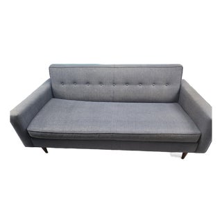 Shenandoah Furniture Walnut Couch / Sofa With Button Tufted Back For Sale