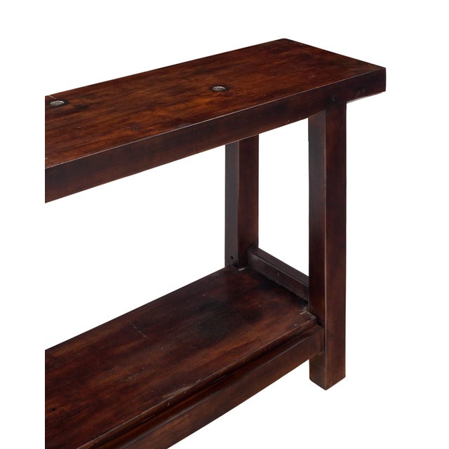Antique, French Workbench, Chestnut, Industrial, 1920s For Sale In Austin - Image 6 of 10