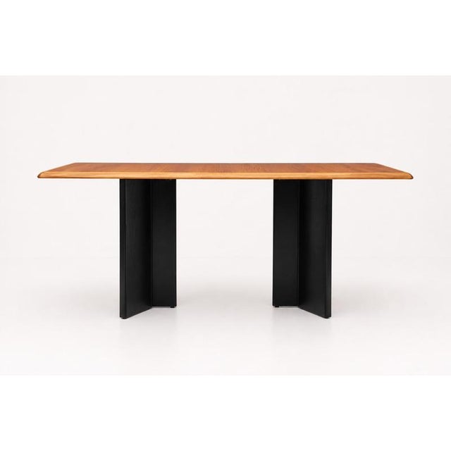 Vintage MDF Wood Dining Table, 1990s For Sale - Image 4 of 8