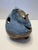 Ceramic Mid-Century Studio Pottery Owl Candle Holder in Mottled Blue Glaze Luminary Decor For Sale - Image 7 of 8