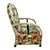 African Sand & Multi-Floral Vintage Yoruba Beaded Chair For Sale - Image 3 of 8