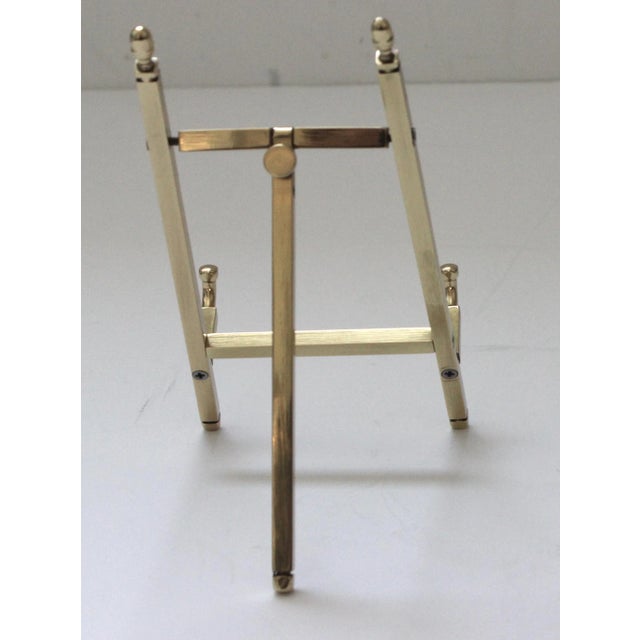 Contemporary Polished Brass Tabletop Easel Chairish