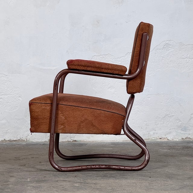 Vintage Brutalist Tubular Steel Chairs by József Peresztegi, 1960s, Set of 2 For Sale - Image 7 of 11