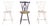 Portuguese Three Chairs with Codtail Backs, Set of 3 For Sale - Image 10 of 10