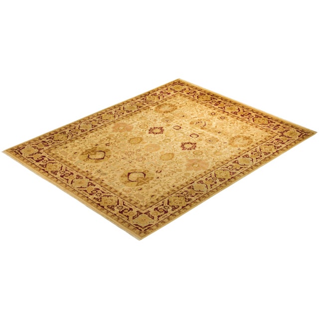 Gold Mogul Collection Hand-Knotted Area Rug - Gold Collection 9' 3" X 11' 6" For Sale - Image 8 of 10