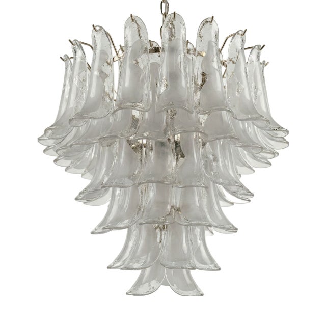 Murano Glass Callas Waterfall Chandelier, 1950s For Sale