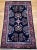 Vintage Persian Sarouk Area Rug, Handwoven Allover Floral Pattern, Navy & Red, 3’ X 5’ For Sale - Image 4 of 11