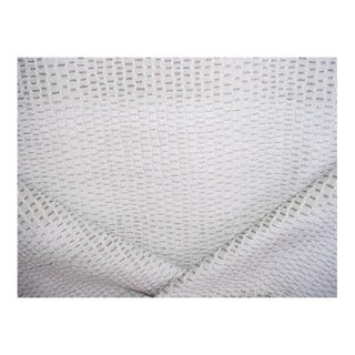 Larson L9109 Wrangell in Alabaster - Pixelated Textured Velvet Upholstery Drapery Fabric - 1-1/4 Yards For Sale