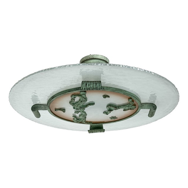 Model 401 1252 Ceiling Lamp from Bjerkås Armatur, 1943 For Sale
